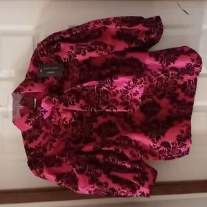 Elegant Pink and Black Blouse